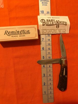 Vintage Remington 1983 Baby Bullet,  R 1173 Pocket Knife Usa (no Cracks)