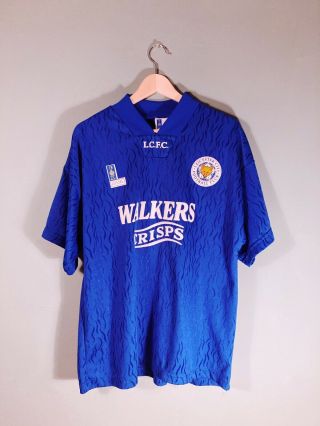 Leicester City 1992 - 1994 Home Vintage Football Shirt Large Adult