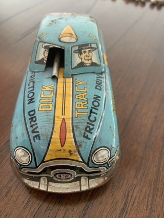 Marx Tin Litho Dick Tracy Friction Police Car 1940 