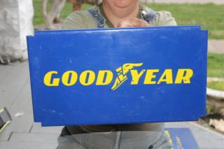 Vintage C.  1970 Goodyear Tires Gas Station 16 " Metal Sign