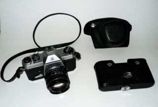 Asahi Pentax Spotmatic Sp F Vintage Asahi Takumar 50mm F/1.  4 Lens & Case