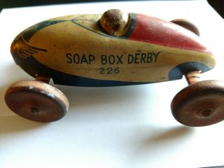 Vintage 1940s Wyandotte Tin Toy Soap Box Derby 226 Car