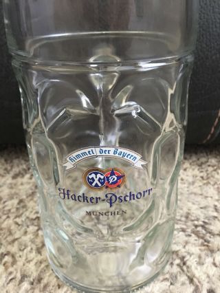 Hacker Pschorr Munchen Extra Large Beer Mug Dimpled