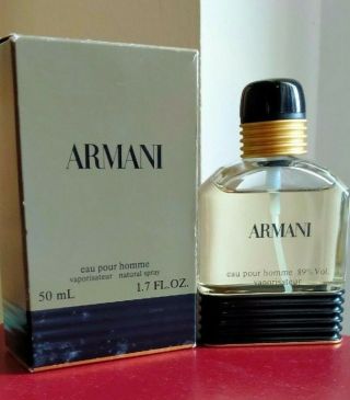 Giorgio Armani Eau Pour Homme 50ml Spray Vintage Looks 95 To Full