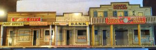 Marx Dodge City Western Town Silver Dollar Music Hall Hotel Tin Litho 1950 