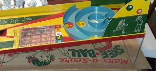G278 Vintage Marx Automatic Score Skee Ball Tin Game 1950s 60s 2