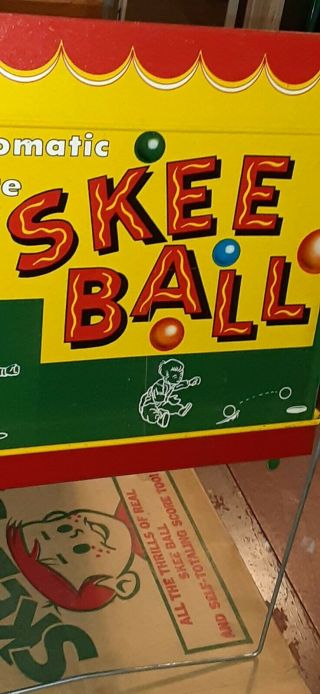 G278 Vintage Marx Automatic Score Skee Ball Tin Game 1950s 60s 3