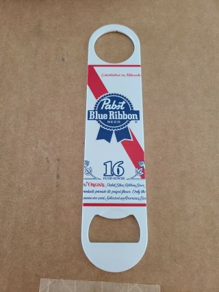 Pabst Blue Ribbon Beer Bottle Can Opener Game Room Man Cave Bar Pub Milwaukee