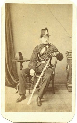 Military - Lieut Eustace Hook - 9th Chatham Corps - Kent Rifle Volunteers Soldier