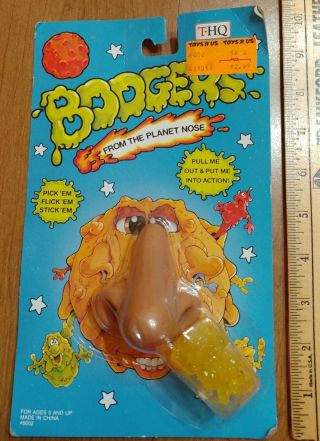 1990 Vintage Boogers From The Planet Nose - Thq Still - Extremely Rare