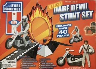 Ideal Evel Knievel Daredevil Stunt Set Over 40pcs Instructions