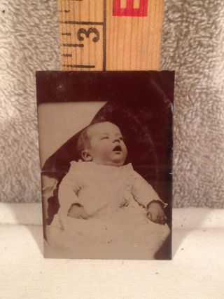 Tintype Post Mortem Of A Small Baby Child