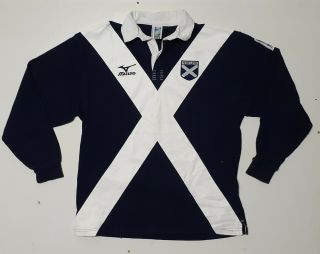 Vintage Scotland Rugby World Cup 1999 Mizuno Jersey Size Mens L