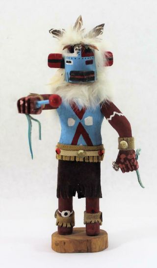 Vintage Native American Kachina Indian Doll " Sheeting Thunder " Handmade Signed