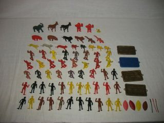 Mpc Multiple Products Corp.  78 Plastic Jungle Set Natives,  Animals & Accessories