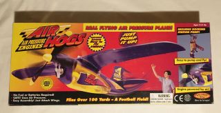 Vintage 1998 Air Hogs Air Pressure Plane Spinmaster Toy Outdoor Fly