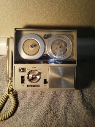 Vintage Alvin Voice Recorder Reel To Reel Model 87l06 - - -