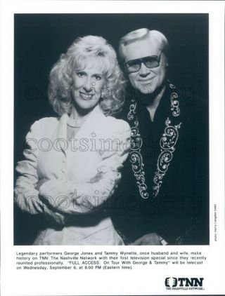 Press Photo Legendary Country Music Couple George Jones & Tammy Wynette