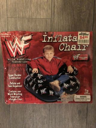 Vintage 1999 Wwf Inflatable Chair.  Nib