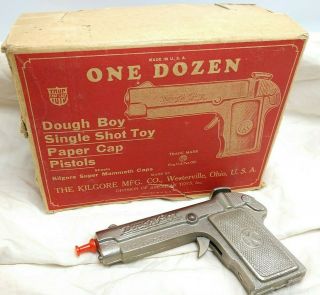 1920 Doughboy Kilgore Cast Iron Cap Gun W/ Box Neat Gun Unfired