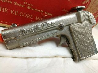 1920 Doughboy Kilgore Cast Iron Cap Gun w/ Box Neat Gun Unfired 2