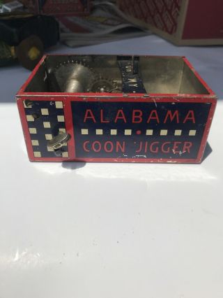 Rare Early Lehmann Tin Wind - Up Oh My Alabama Coon Jigger Toy - Box Only
