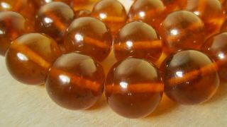 Vintage Baltic Amber Necklace 90 grams.  Round Beads.  the USSR 2