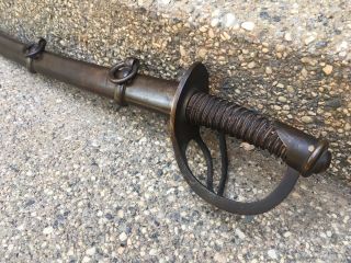Us Civil War M1840 Cavalry Sword,  Rare Maker Sheble & Fisher,  Philadelphia