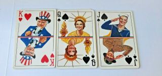 Rare Ww2 Vintage Arrco “victory” Playing Cards,  C.  1945 Rare Joker