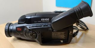 Vintage Canon ES100 8mm Camcorder - Video Camera w/ 8mm VHS Tape,  Case,  & Tripod 3