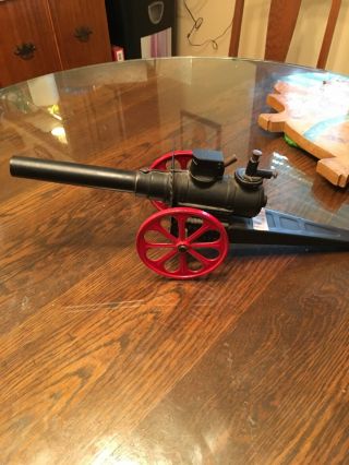 Vintage Conestoga Big Bang Cannon 15fc Field Artillery 25in Long Red Wheels Toy