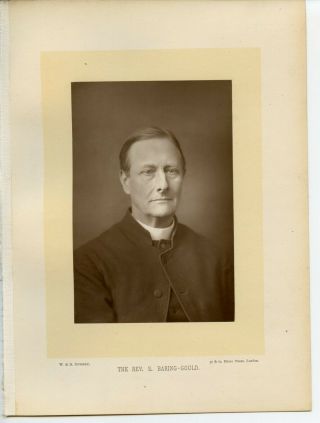 Vintage Cabinet Card W & D Reverend Sabine Baring - Gould Anglican Priest,