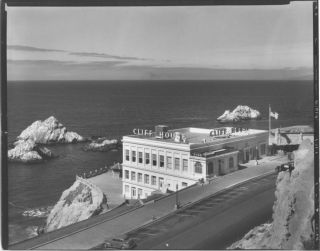 Seal Rocks - Cliff House - San Francisco 1938 - Later Made Moulin Print