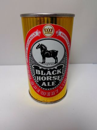 Black Horse Ale Dow Brewery Straight Steel Pull Tab Beer Can Toranto Canada