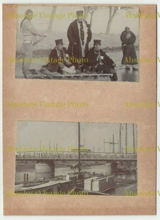 Chinese Photos Military Etc ? Shanghai Tientsin Peking ? China Album Page C.  1900