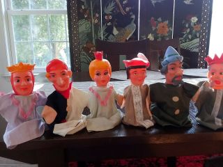 Vintage Mr Rogers Punch And Judy Hand Puppets