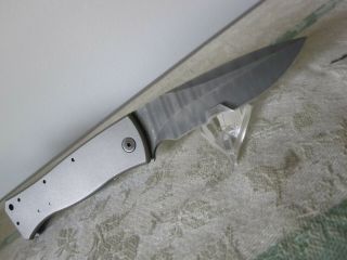 Walter Brend/ww Model 2 Folding Knife Sterile Hg Damascus Blade /ti Handle Rare
