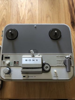 Vintage Sony Tapecorder Tc - 102 Reel To Reel Recorder Player