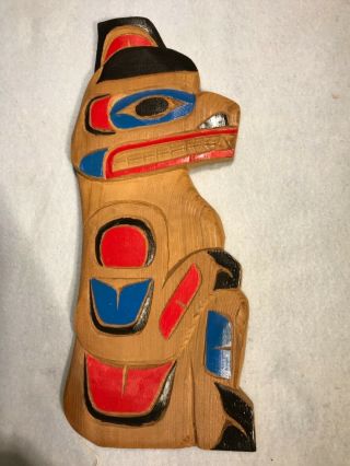 Native N.  W.  Coast Carving Byfrank Williams Nuu - Chah - Nulth Tribe