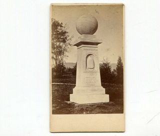 C1870 Cdv Photo Of The Haystack Monument At Williams College,  Williamstown,  Ma