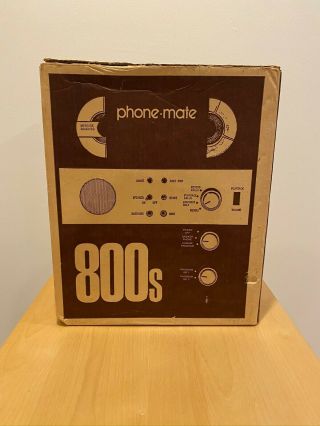 Vintage ‘70s Phone - Mate 800s Automatic Answering Machine W/ Box