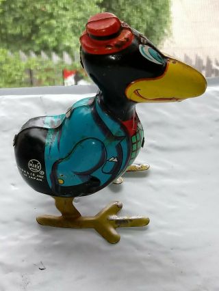 Vintage Louis Marx Heckle And Jeckle Tin Lithograph Wind Up In