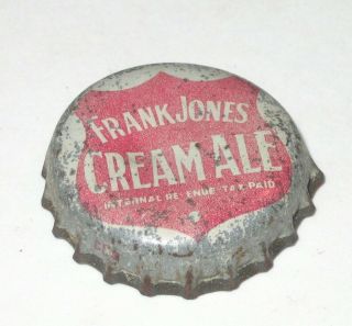 Frank Jones Cream Ale Cork Beer Bottle Cap Portsmouth Hampshire Nh Crown Old