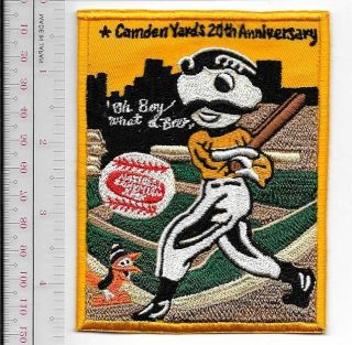 Beer Baseball Baltimore Orioles & National Bohemian Beer Camden Yard 20th Aniver