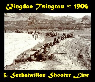 China 青島市 Qingdao Tsingtau Laoshan 3.  Seebataillon Shooter Line ≈ 1906/07