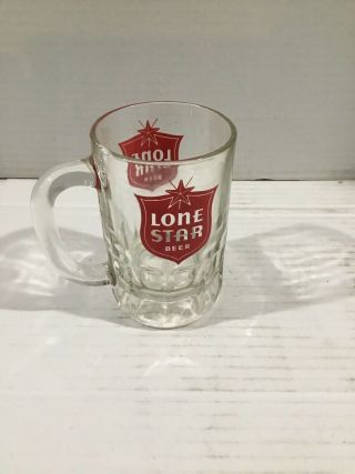 Lone Star Beer Mug - Heavy Glass - V.
