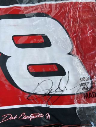 Budweiser Nascar Inflatable Car 8 Autographed By Dale Jr