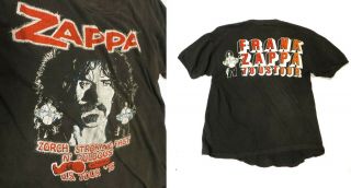 True Vintage 1978 Frank Zappa Us Tour Concert Tee,  T - Shirt,  2 - Sided: S/m