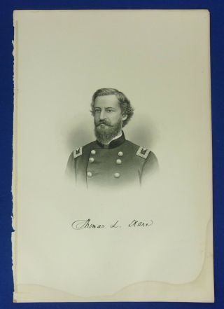 Steel Engraving - Thomas Leiper Kane - Mormon / Utah Pioneer