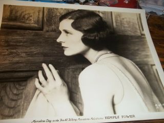 1930 8 X 10 Publicity Photo " Temple Tower " Starring Marceline Day